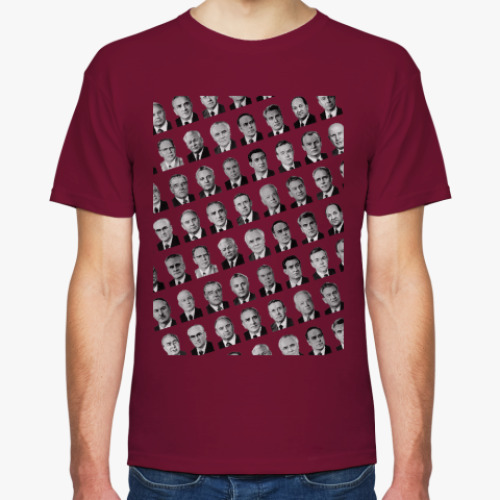 Футболка с принтом Политбюро СССР паттерн