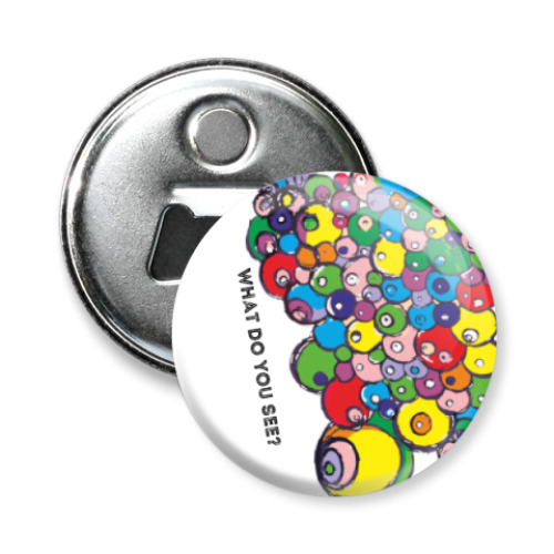 Магнит-открывашка с принтом Мега принт