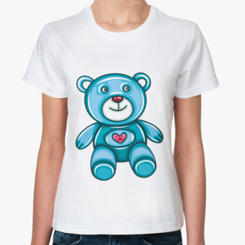 Классическая футболка с принтом Мишка
