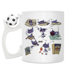 Кружка с футбольным мячиком