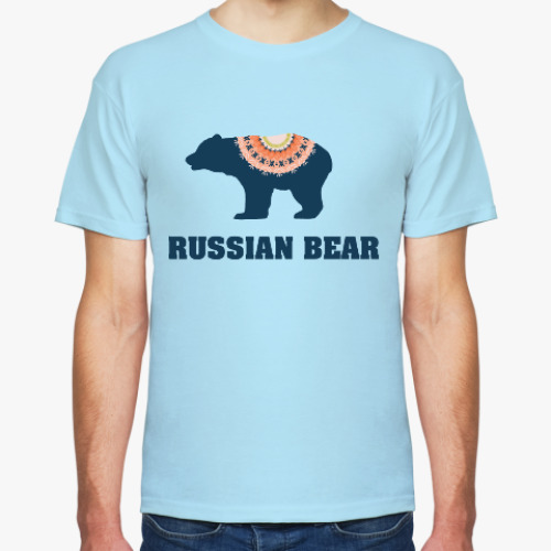 Футболка с принтом The Russian Bear