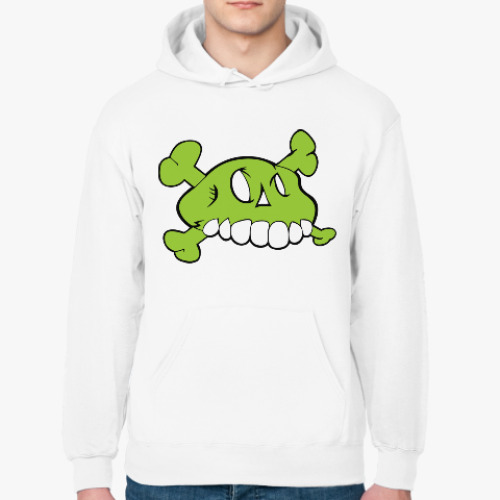 Толстовка худи с принтом Череп.