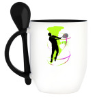 Кружка с ложкой