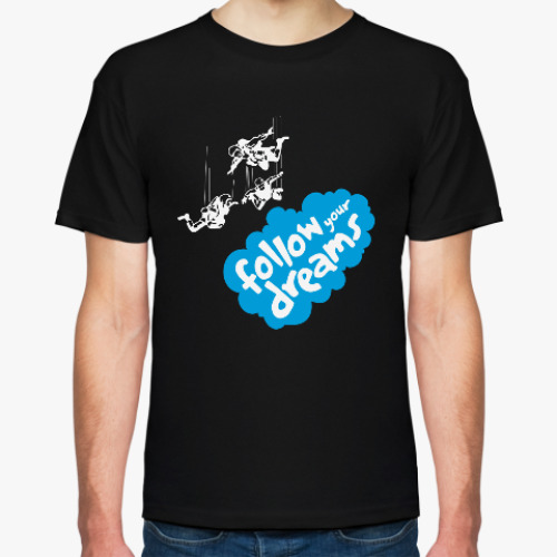 Футболка с принтом 262 skydiving прыжки с парашютом