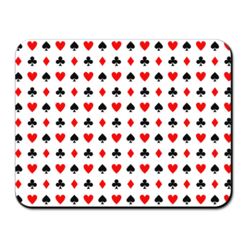 Коврик для мыши с принтом Современный дизайн Казино карт