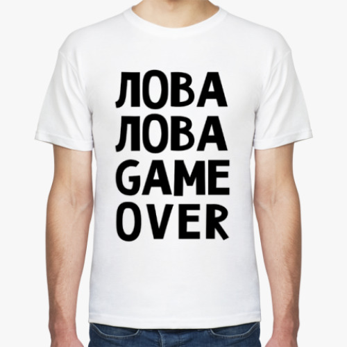 Футболка с принтом Love game over