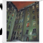 Красное небо над Васильевским островом