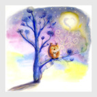 Сова пьет кофе