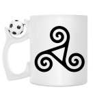 Кружка с футбольным мячиком