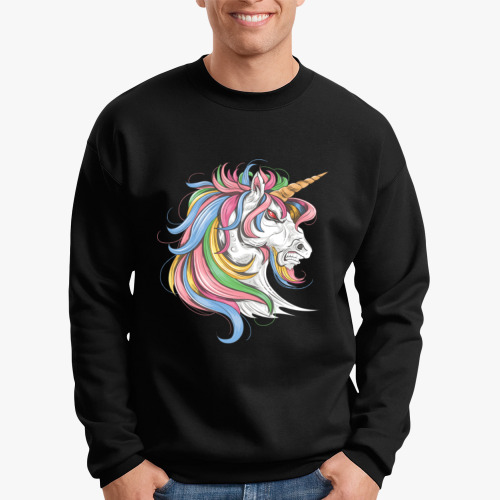 Свитшот с принтом Единорог #1
