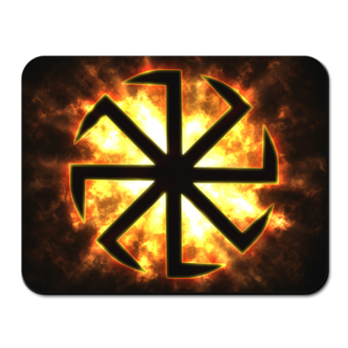 Коврик для мыши с принтом Коловрат в огне