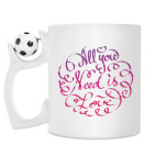 Кружка с футбольным мячиком