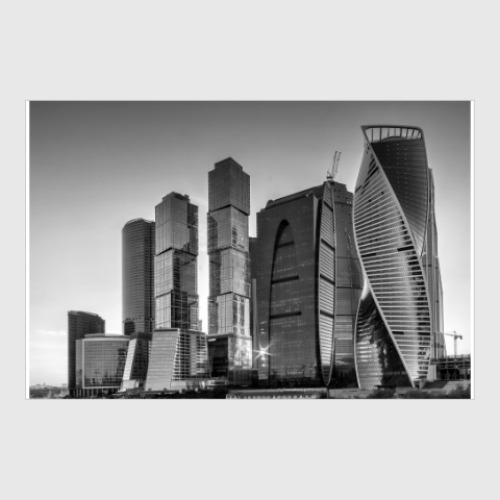 Постер с принтом Москва-Сити