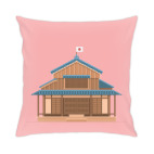 Подушка 35x35 см Япония и Индия