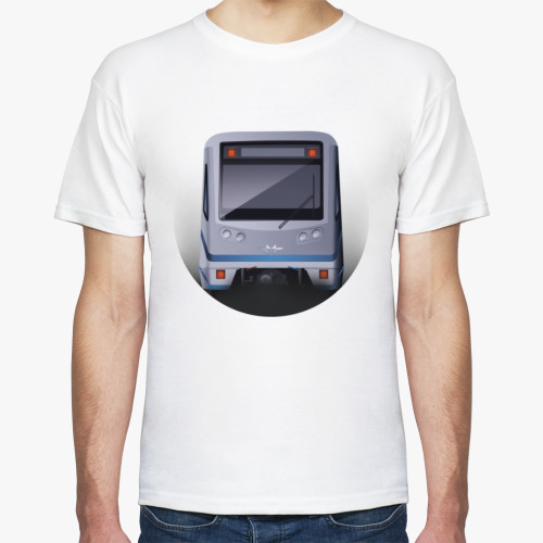 Футболка с принтом Вагон типа 81-740 'Русич'