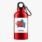 Металлическая бутылка 400 мл UV-DTF