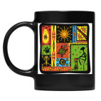 Кружка цветная UV-DTF