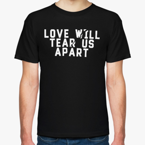 Футболка с принтом Love will tear us apart