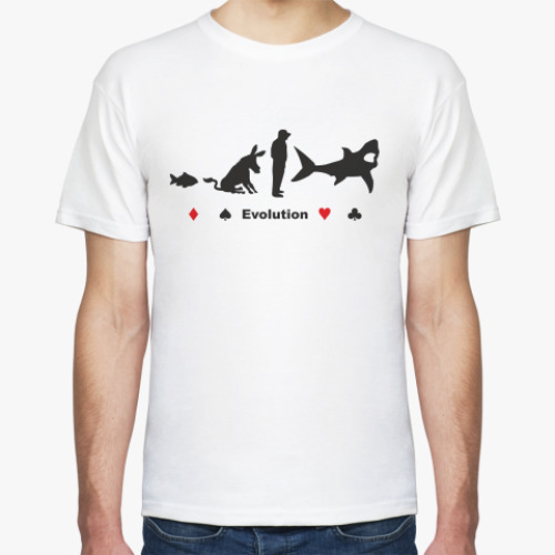 Футболка с принтом Эволюция!