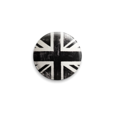 Значок 25мм с принтом union jack