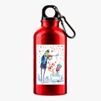 Металлическая бутылка 400 мл UV-DTF