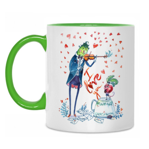 Кружка с принтом Любовь