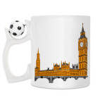 Кружка с футбольным мячиком