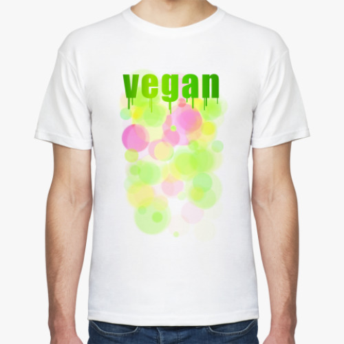 Футболка с принтом Vegan summer