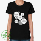 Женская футболка органик