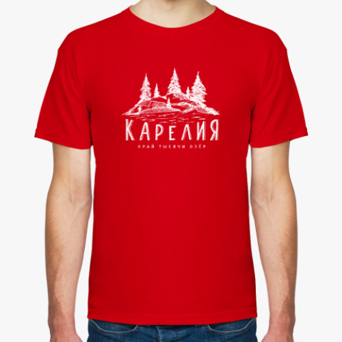 Футболка с принтом Карелия