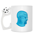 Кружка с футбольным мячиком
