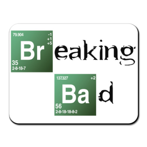 Коврик для мыши с принтом Breaking Bad