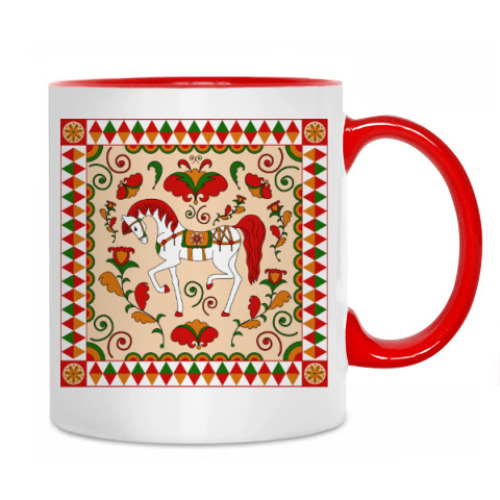 Кружка с принтом Русский орнамент / Russian folk ornament
