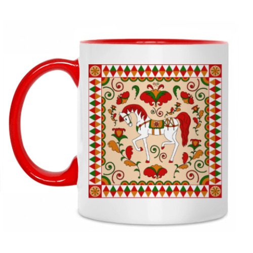 Кружка с принтом Русский орнамент / Russian folk ornament