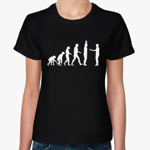 Женская футболка с принтом EVOLUTION
