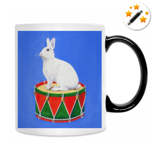 Кружка-хамелеон с принтом Рождественская елка