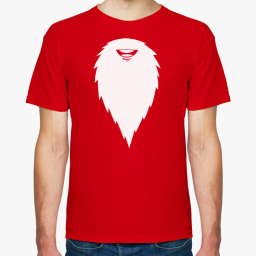 Футболка с принтом  Дед Мороз