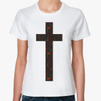 крест с текстурой "лава"