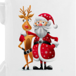 Дед мороз и олень