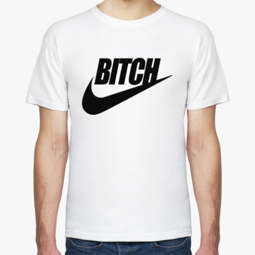 Футболка с принтом BITCH