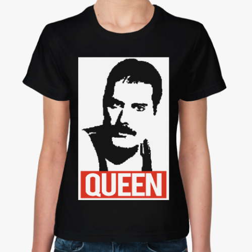 Женская футболка с принтом Фредди Меркьюри