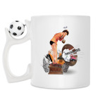 Кружка с футбольным мячиком