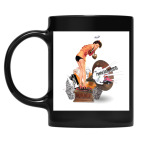 Кружка цветная UV-DTF