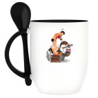 Кружка с ложкой