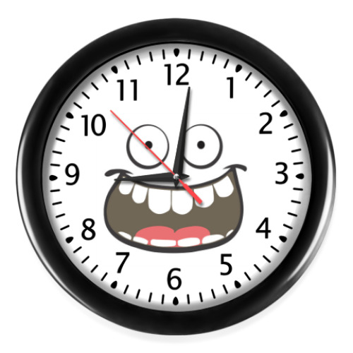 Настенные часы с принтом Время позитива.