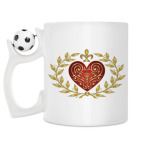 Кружка с футбольным мячиком