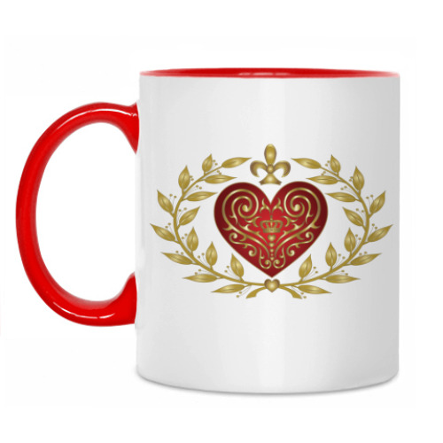 Кружка с принтом Сердце