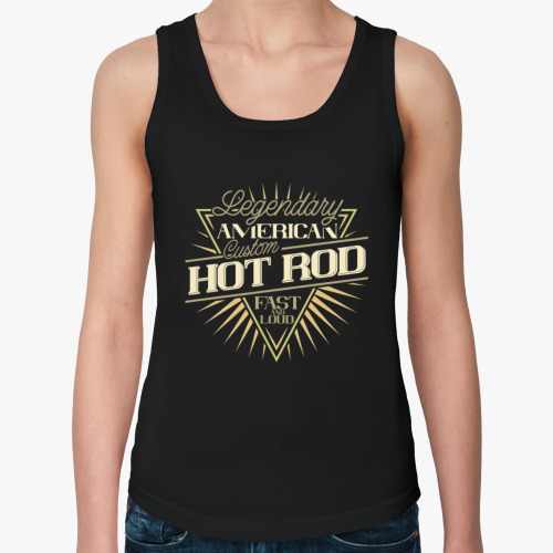 Женская майка с принтом Hot Rod