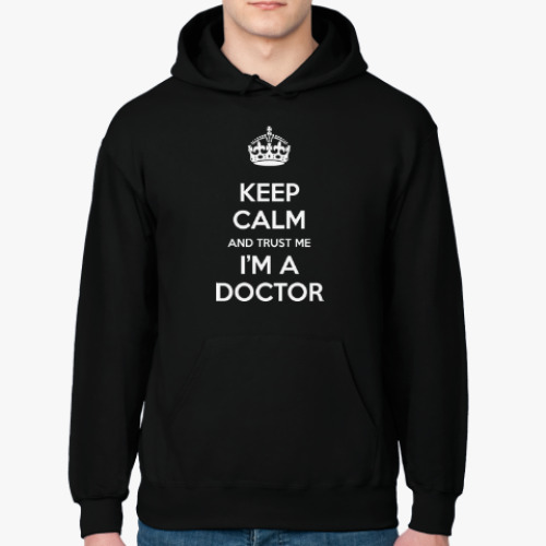 Толстовка худи с принтом Я доктор!