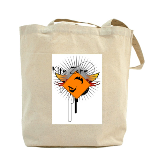 Сумка шоппер с принтом кайт зона